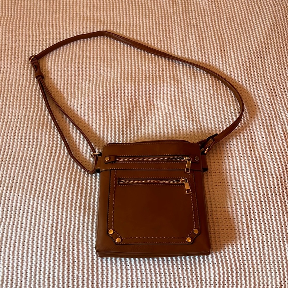 Leather crossbody purse